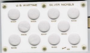 Capital 435 Wartime Silver Nickel Holder 1942-1945 