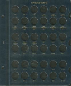 Whitman Classic Lincoln Cent Page Dated 2008-2016 #4444