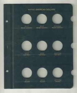 Whitman Classic Native American Dollar Dated Page 2015-2017 #4451
