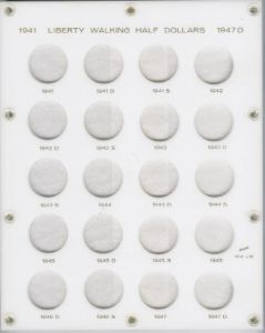 Capital 469LW Walking Liberty Half Dollar Holder 1941-1947