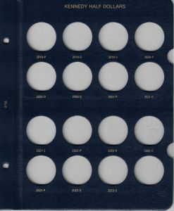 Whitman Classic Kennedy Half Dollar Page Dated 2019-2023 #4758