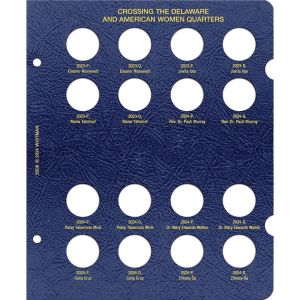 Whitman Classic Crossing the Delaware & American Women Quarters Page 2 Dated 2023 P Roosevelt - 2024 D Sa Update Page #5208 for #4949 Album