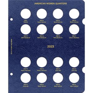 Whitman Classic American Women Quarters Page 2 Dated 2023 Coleman - Tallchief Update Page #5210 for #4989 Album