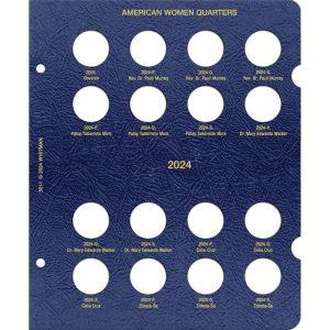 Whitman Classic American Women Quarters Page 3 Dated 2024 Murray - Sa Update Page #5211 for #4989 Album