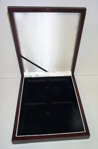 Guardhouse Universal Mahogany Style Display Box for 4 Slabs #23044