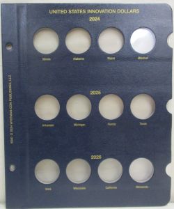 Whitman Classic Innovation Dollar Page Dated 2024-2026 Update Page #5040 for #4711 Album