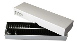 Double Row Coin Capsule Storage Box for 50 Small Round Holders 