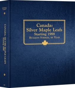 Whitman Classic Coin Album Canada Silver Maple Leafs Starting 1988 #5485 - 5 pages 