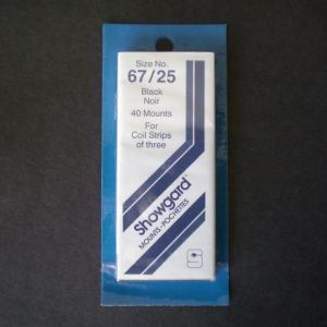 SPECIAL Showgard 67x25 Stamp Mount - DARK ONLY