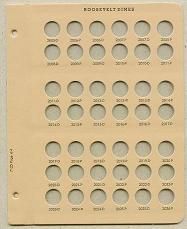Dansco Update Page 7125-4 for Roosevelt Dimes Dated 2005 D - 2026 P