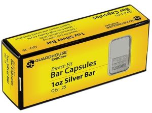 pack of 25 pcs. 1 oz Silver Bar Direct-Fit Guardhouse Holders #781617