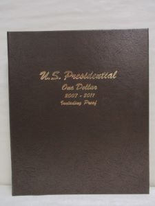Dansco Coin Album #8184 Presidential Dollars with Proofs 2007-2011 (P, D & S Mints)