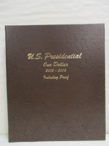 Dansco Coin Album #8185 Presidential Dollars with Proofs 2012-2016 (P, D & S Mints)