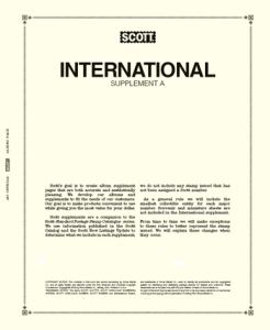 Scott International Stamp Supplement # 55 A & B for 2019 Stamps