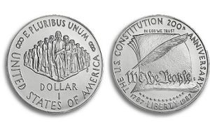 1987 Constitution Dollar Proof