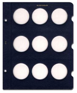 Whitman Classic Silver Eagle Blank Page 9 openings #9172