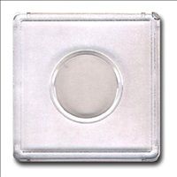 box of Marcus 25 Snaptite 2x2 Plastic Nickel Coin Holders STO27