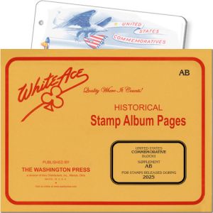 White Ace Supplement US Commemorative Blocks 2025 "AB"