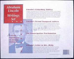 Historical Documents Abraham Lincoln Writings Set