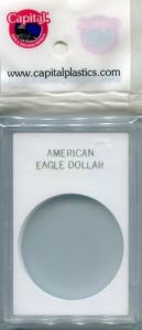CLOSE OUT Capital Slab Type 2x3 American Silver Eagle Dollar Holder - White