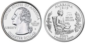 Alabama State Quarter 2003 Denver Mint