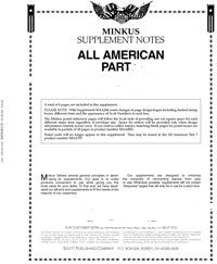 2015 Minkus All American Part 5 Stamp Supplement (U.S. Sheetlets) #MAA515