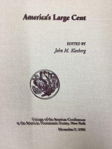 America's Large Cent (Coinage of the Americas Conference) by Kleeberg