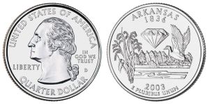 Arkansas State Quarter 2003 Denver Mint