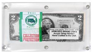 Armored Brand Acrylic US Modern Currency Holder for 100 Banknotes