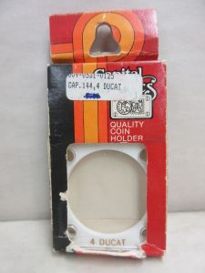 CLOSE OUT Capital #144 2x2 Austria Gold 4 Ducat Coin Holder WHITE