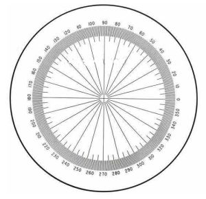 Bausch & Lomb Protractor Scale 81-34-39