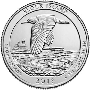 2018 P Block Island National Park Quarter