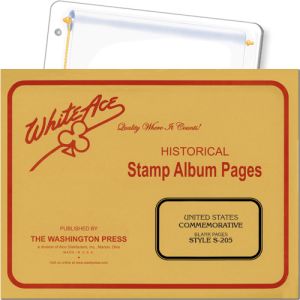 White Ace United States Commemorative Blank Pages S-205