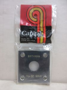 CLOSE OUT Capital #144 2x2 Great Britain Gold 1/10oz Britannia Coin Holder BLACK