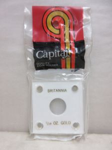 CLOSE OUT Capital #144 2x2 Great Britain Gold 1/10oz Britannia Coin Holder WHITE