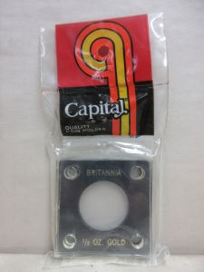 CLOSE OUT Capital #144 2x2 Great Britain Gold 1/2oz Britannia Coin Holder BLACK