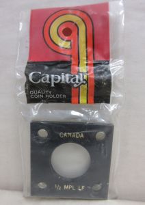 CLOSE OUT Capital #144 2x2 Canada Gold 1/2oz Maple Coin Holder BLACK