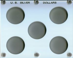 Capital 28A Silver Dollar Blank 5 Holes