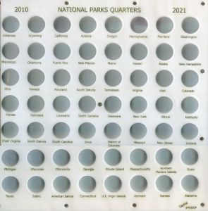 Capital #400NP National Parks Quarters Date Set 2010-2021