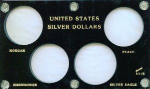 Capital #431B U.S. Silver Dollars - Morgan, Peace, Eisenhower and American Silver Eagle