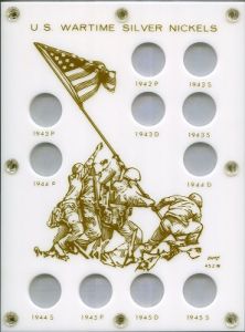 Capital 452W Wartime Silver Nickels 1942-1945 