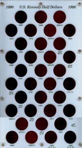 Capital BVD50K Kennedy Half Dollars 1990-1998 S 