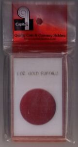 CLOSE OUT Capital Slab Type 2x3 1oz Gold Buffalo Holder - White