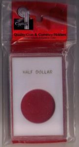 CLOSE OUT Capital Slab Type 2x3 Half Dollar Holder - White