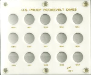 Capital 420C Proof Roosevelt Dimes 1950-1964