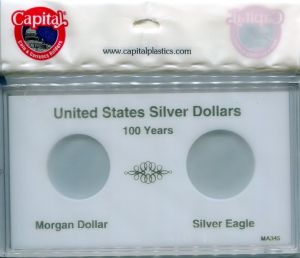 Capital #MA345 100 Year Silver Dollar Holder for a Morgan Dollar and American Silver Eagle Dollar