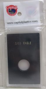 CLOSE OUT Capital Slab Type 2x3 1/10 oz American Gold Eagle Holder - Black