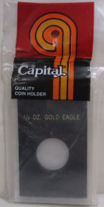 CLOSE OUT Capital Slab Type 2x3 1/4 oz American Gold Eagle Holder - Black