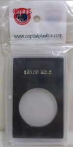 CLOSE OUT Capital Slab Type 2x3 $20.00 Gold Holder - Black
