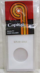 CLOSE OUT Capital Slab Type 2x3 $25.00 Gold (1/2 oz American Gold Eagle) Holder - White